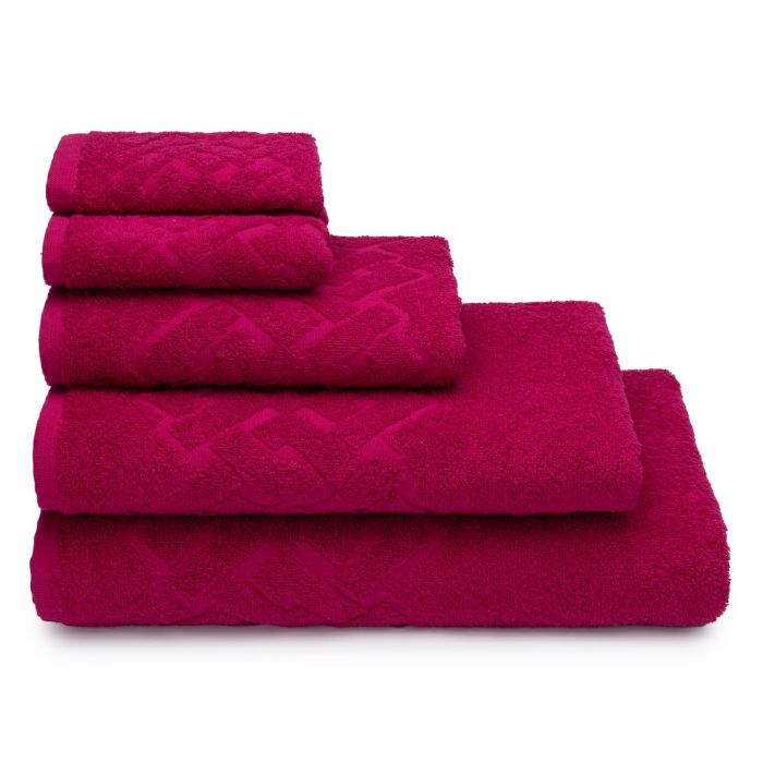 Полотенце махровое гладкокрашеное фиолетово-розовый  "Baldric"